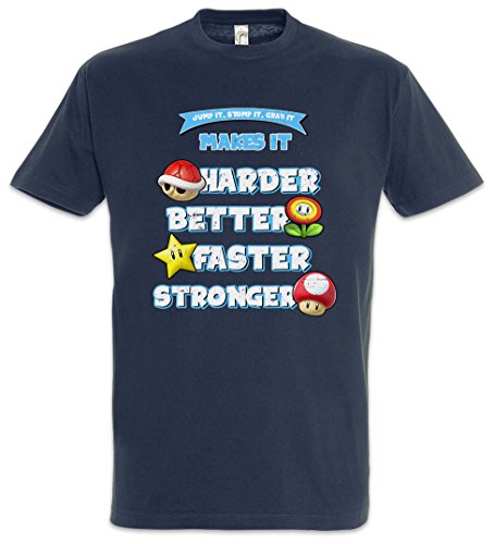 Urban Backwoods Jump It Stomp It Grab It Herren T-Shirt Blau Größe L von Urban Backwoods