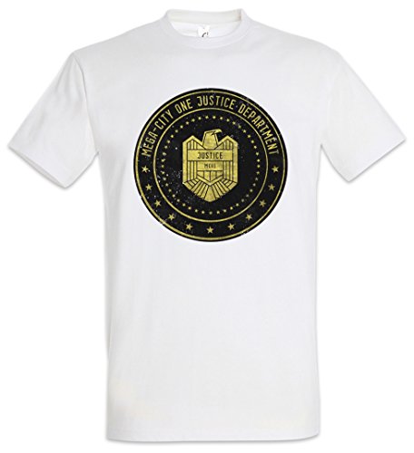 Urban Backwoods Justice Department Logo I Herren T-Shirt Weiß Größe 4XL von Urban Backwoods