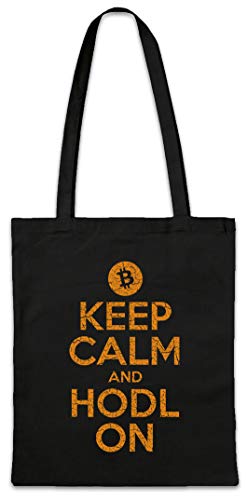 Urban Backwoods Keep Calm And HODL On Hipster Bag Beutel Stofftasche Einkaufstasche von Urban Backwoods