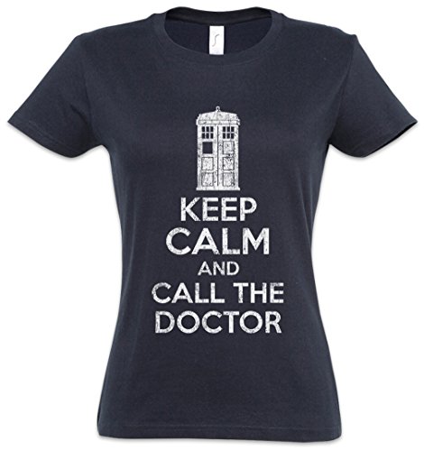 Urban Backwoods Keep Calm and Call The Doctor Damen T-Shirt Blau Größe M von Urban Backwoods