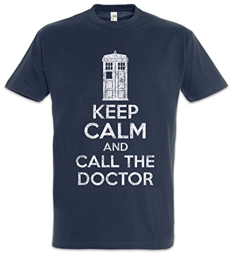 Urban Backwoods Keep Calm and Call The Doctor Herren T-Shirt Blau Größe 3XL von Urban Backwoods