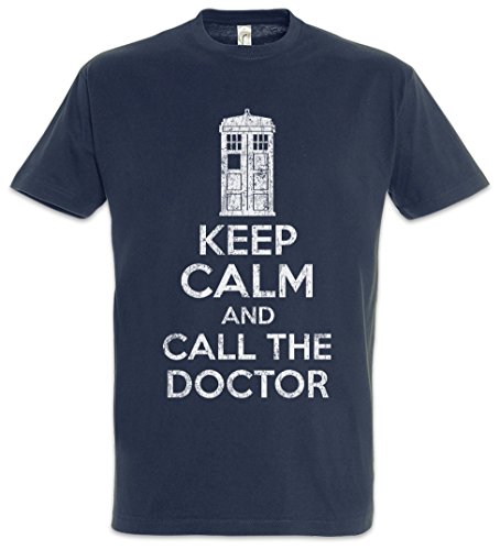 Urban Backwoods Keep Calm and Call The Doctor Herren T-Shirt Blau Größe XL von Urban Backwoods