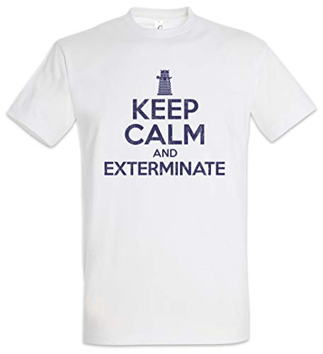 Urban Backwoods Keep Calm and Exterminate Herren T-Shirt Weiß Größe XL von Urban Backwoods