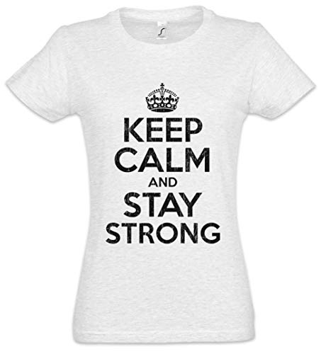 Urban Backwoods Keep Calm and Stay Strong Damen T-Shirt Grau Größe S von Urban Backwoods