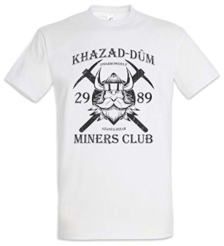 Urban Backwoods Khazad-Dum Miners Club Herren T-Shirt Weiß Größe L von Urban Backwoods