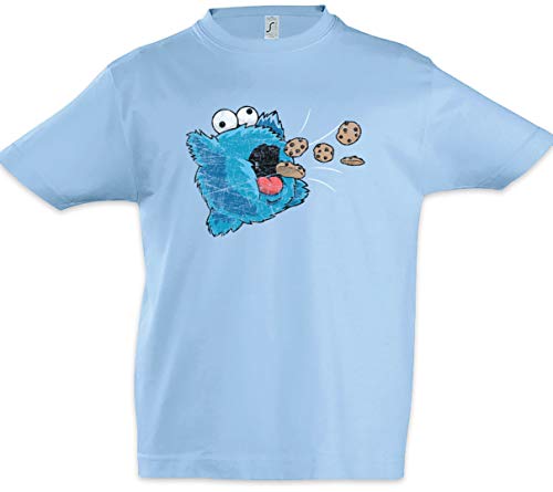 Urban Backwoods Kirby Cookie Monster Jungen Kinder Kids T-Shirt Blau Größe 8 Jahre von Urban Backwoods