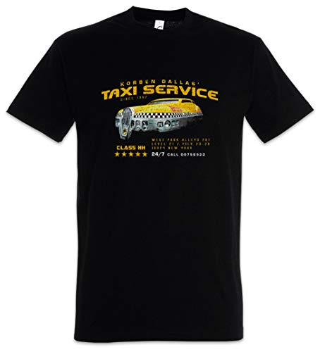 Urban Backwoods Korben Dallas Taxi Service Herren T-Shirt Schwarz Größe S von Urban Backwoods