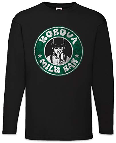 Urban Backwoods Korova Milk Bar Herren Langarm T-Shirt Schwarz Größe XL von Urban Backwoods