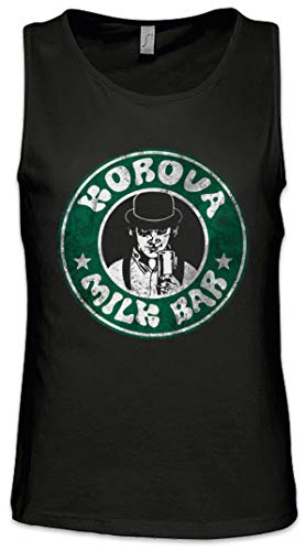 Urban Backwoods Korova Milk Bar Herren Männer Tank Top Training Shirt Schwarz Größe 4XL von Urban Backwoods