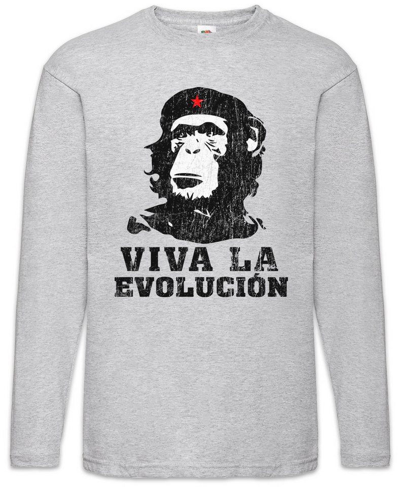 Urban Backwoods Langarmshirt Che Ape Men Langarm T-Shirt Guevara Sozialismus Communism Kommunismus (1-tlg) Kuba Cuba Revolution Castro von Urban Backwoods