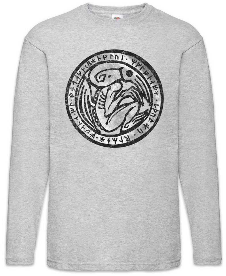 Urban Backwoods Langarmshirt Cthulhu Patch Langarm T-Shirt Horror Arkham H. P. Lovecraft Miskatonic (1-tlg) Antarctic Expedition Call Of von Urban Backwoods