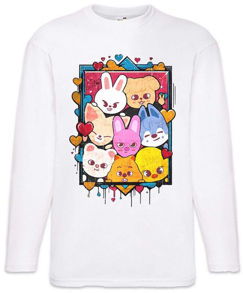 Urban Backwoods Langarmshirt Cute Korean Kids Langarm T-Shirt Music Kpop K-Pop 4th Generation Stray (1-tlg) Boy Group Idol Band von Urban Backwoods