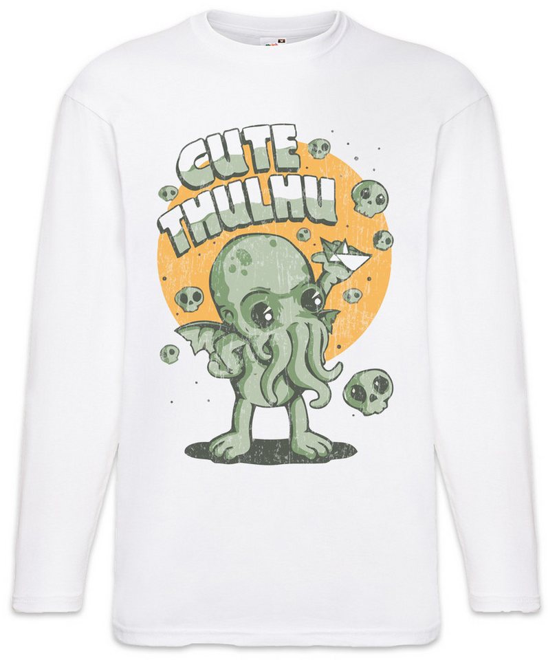 Urban Backwoods Langarmshirt Cute Thulhu Langarm T-Shirt Cthulhu H.P. HP Arkham Baby Miskatonic (1-tlg) Lovecraft Innsmouth Monster Fun von Urban Backwoods