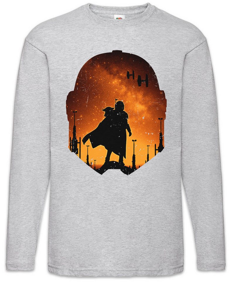 Urban Backwoods Langarmshirt Djarin Landscape Langarm T-Shirt Star Din Rebel Mandalorian Wars Baby (1-tlg) Yoda X Grogu Wing von Urban Backwoods