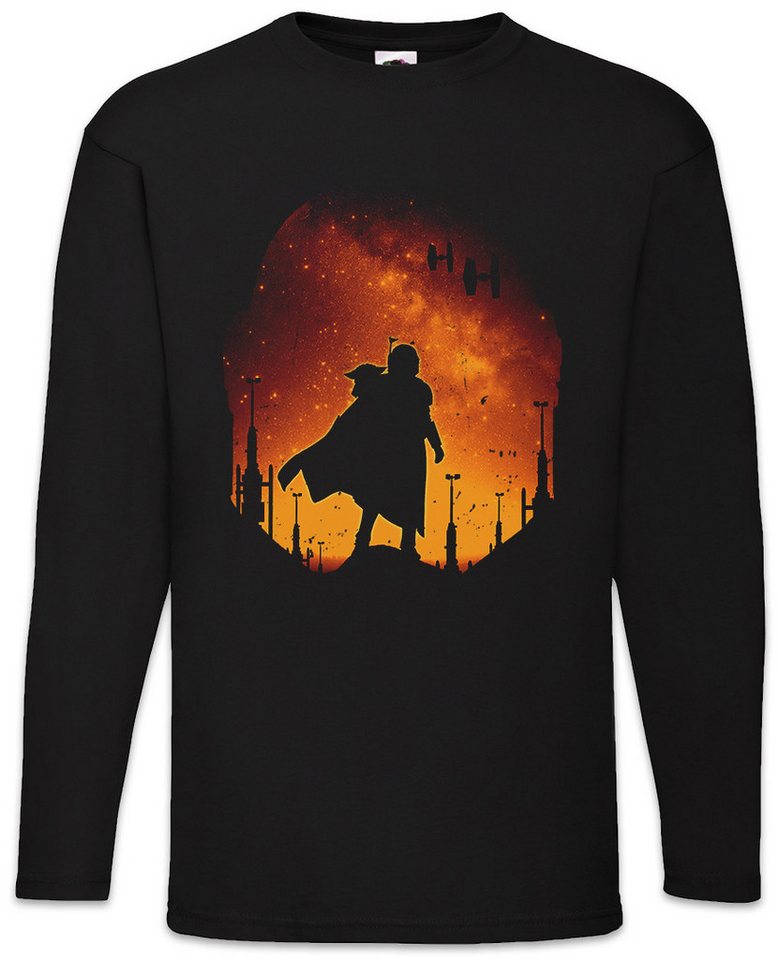 Urban Backwoods Langarmshirt Djarin Landscape Langarm T-Shirt Star Din Rebel Mandalorian Wars Baby (1-tlg) Yoda X Grogu Wing von Urban Backwoods