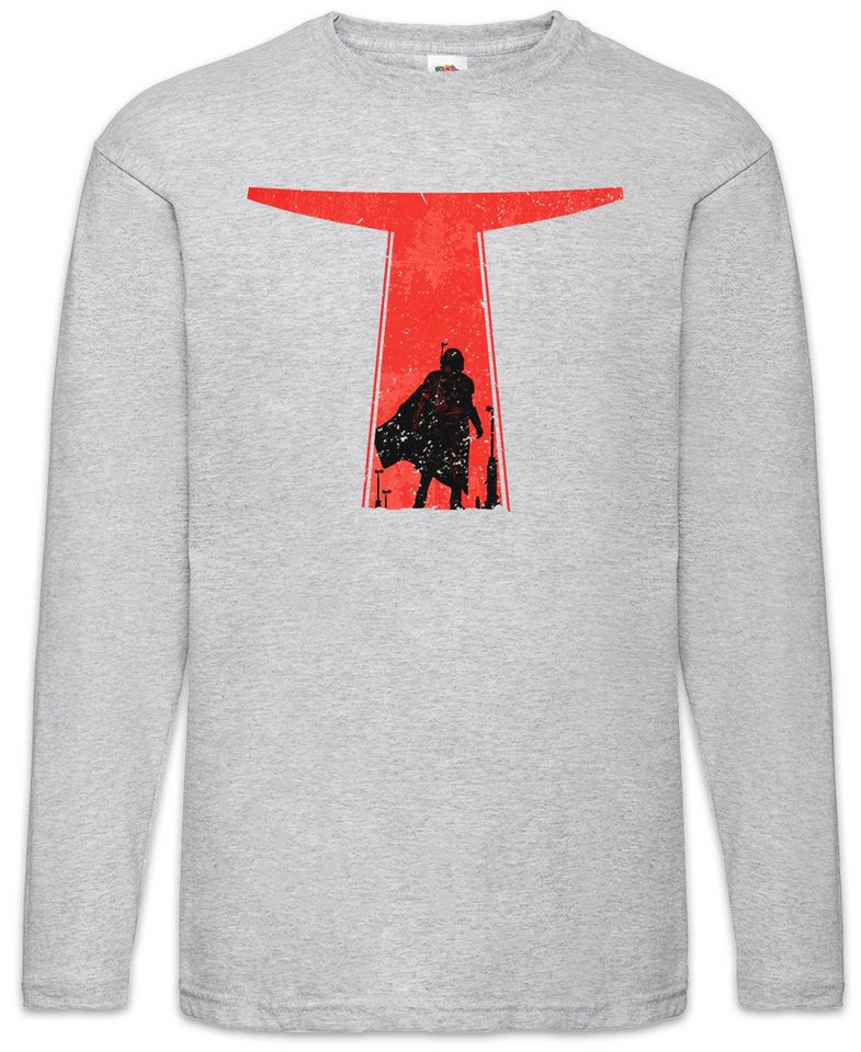 Urban Backwoods Langarmshirt Djarin Silhouette Langarm T-Shirt Star Din Rebel Mandalorian Wars Baby (1-tlg) Yoda X Grogu Wing von Urban Backwoods