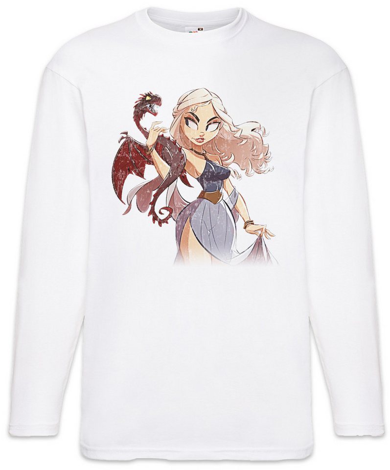 Urban Backwoods Langarmshirt Dragon Comic Girl Langarm T-Shirt Game Of Symbol Thrones Winter Coming (1-tlg) Anime House Stark Daenerys von Urban Backwoods