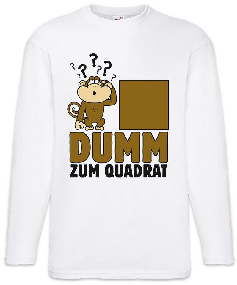 Urban Backwoods Langarmshirt Dumm Zum Quadrat Langarm T-Shirt Fun Mathematik Mathe Schule Lehrer (1-tlg) Schüler Spaß Affe von Urban Backwoods