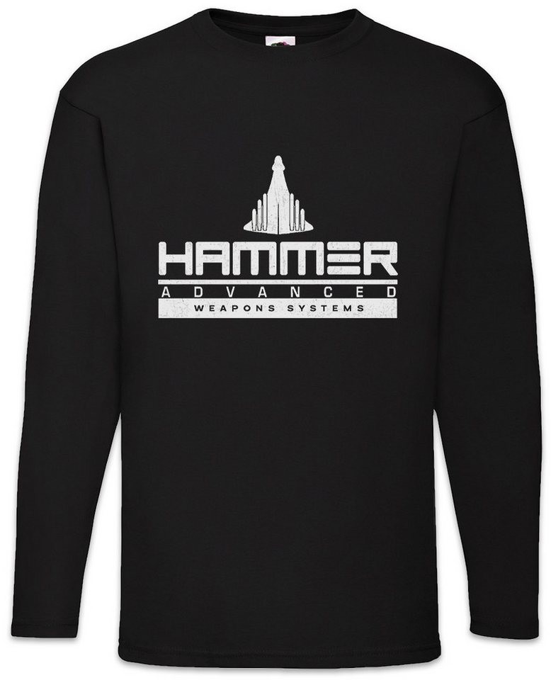 Urban Backwoods Langarmshirt Hammer Advanced Weapons Systems Langarm T-Shirt Iron Logo Arc Man (1-tlg) Stark Reactor Tony Mark von Urban Backwoods