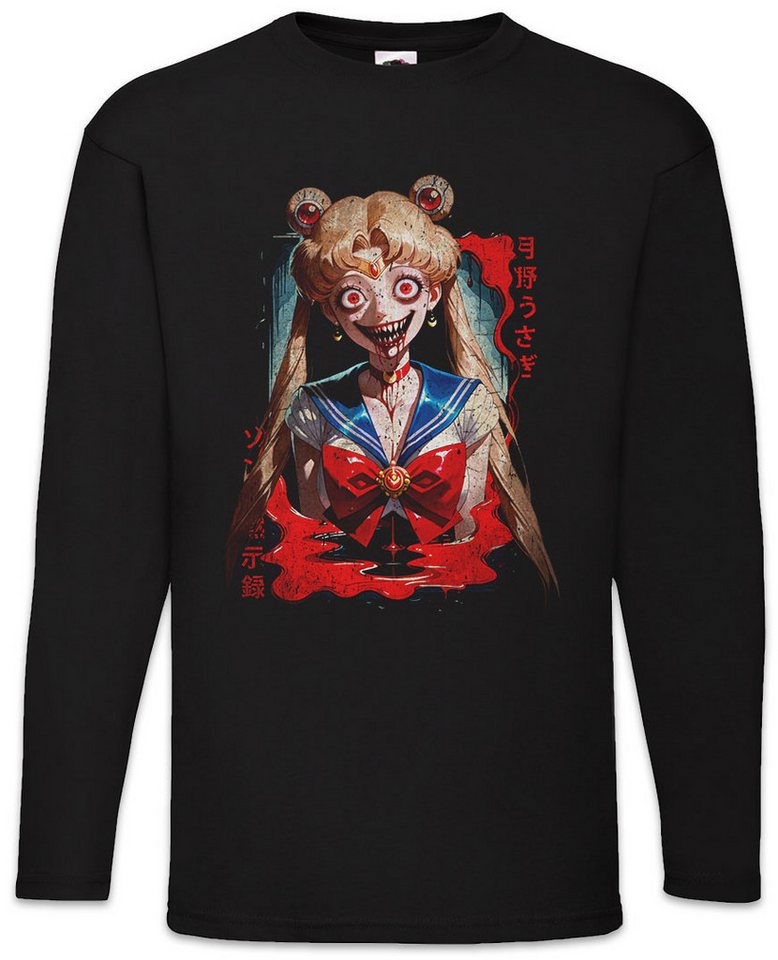 Urban Backwoods Langarmshirt Horror MoonLangarm T-Shirt Anime Sailor Girl Usagi Tsukino Princess (1-tlg) Serenity Wild Rabbit Of von Urban Backwoods