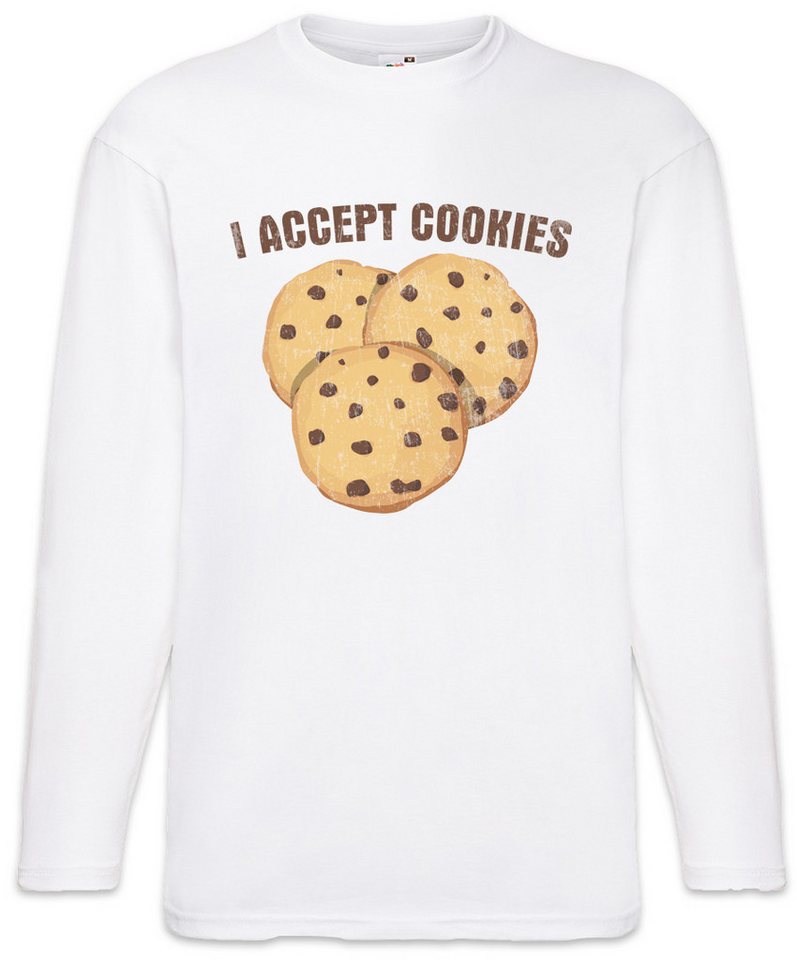 Urban Backwoods Langarmshirt I Accept Cookies Langarm T-Shirt Fun Binary Code Binär World (1-tlg) Informatiker Informatik Computer IT von Urban Backwoods
