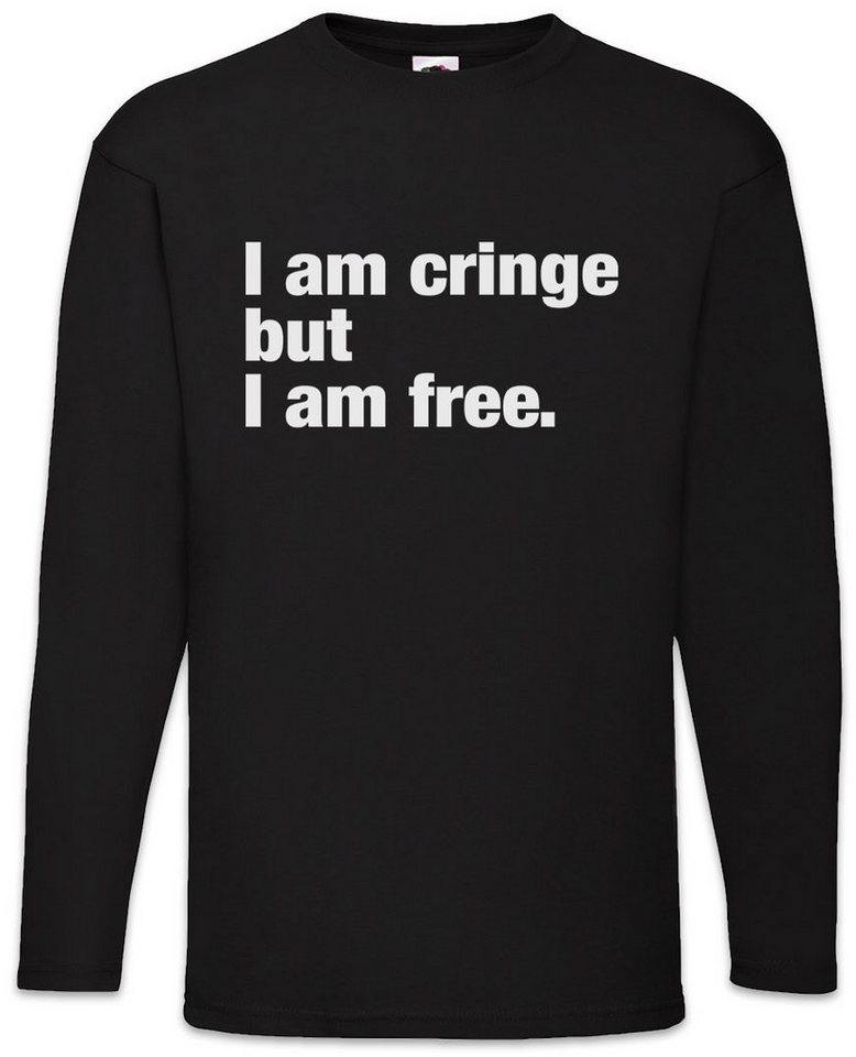 Urban Backwoods Langarmshirt I Am Cringe But I Am Free Langarm T-Shirt Eltern mama Papa Mom Dad (1-tlg) Slogan Spruch Motto Fun von Urban Backwoods