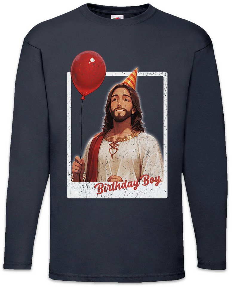 Urban Backwoods Langarmshirt Jesus Birthday Boy Langarm T-Shirt Holy Christus Christmas X-Mas (1-tlg) Weihnachten Merry Christ Santa von Urban Backwoods