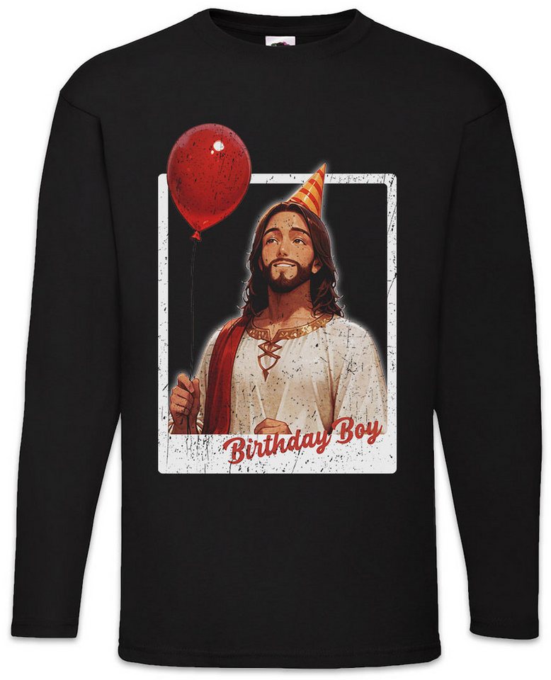 Urban Backwoods Langarmshirt Jesus Birthday Boy Langarm T-Shirt Holy Christus Christmas X-Mas (1-tlg) Weihnachten Merry Christ Santa von Urban Backwoods