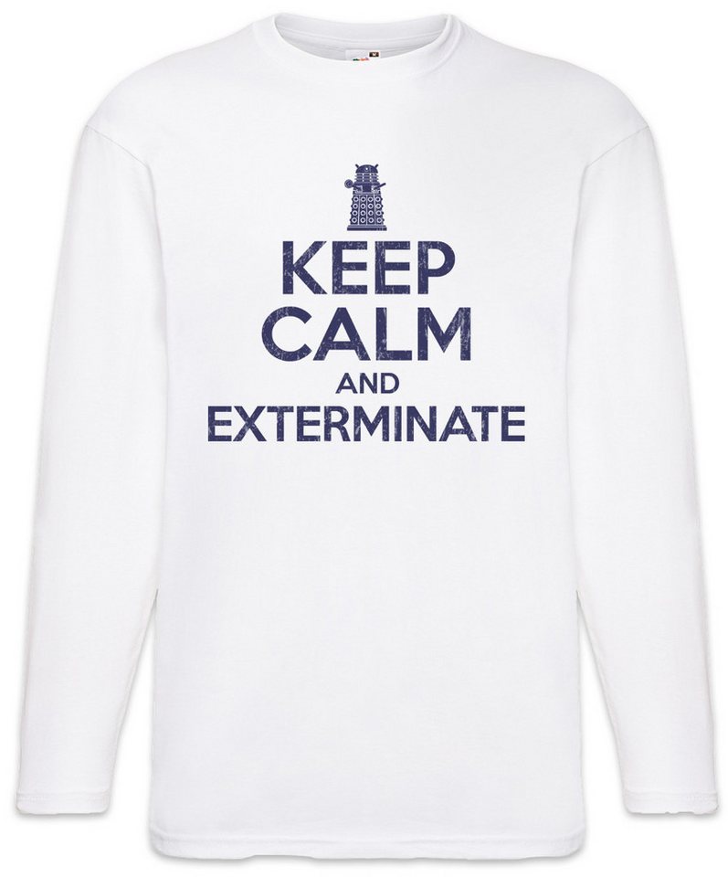 Urban Backwoods Langarmshirt Keep Calm And Exterminate Langarm T-Shirt Graham Yasmin Who Ryan Doc (1-tlg) Doctor Doktor Dr. Telefonzelle von Urban Backwoods
