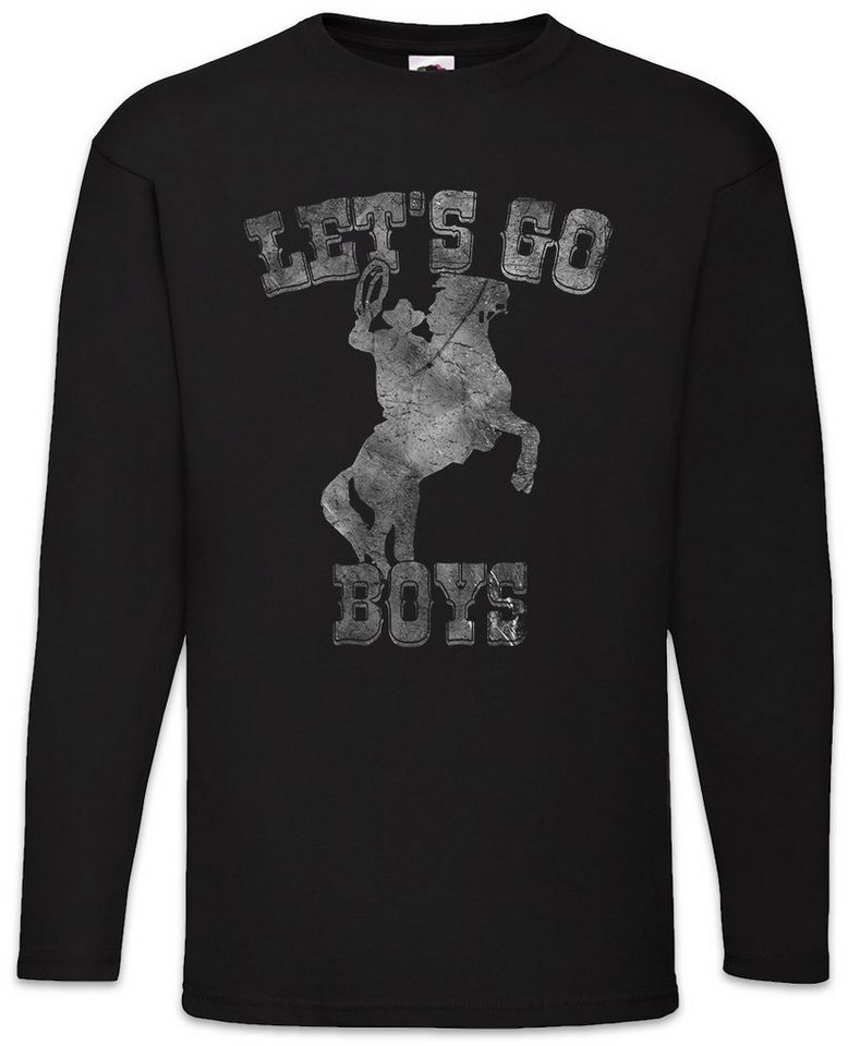 Urban Backwoods Langarmshirt Let's Go Boys Cowboy Langarm T-Shirt Country Horse Western Pferd Hut (1-tlg) Sport Rider Reiten Reitsport von Urban Backwoods