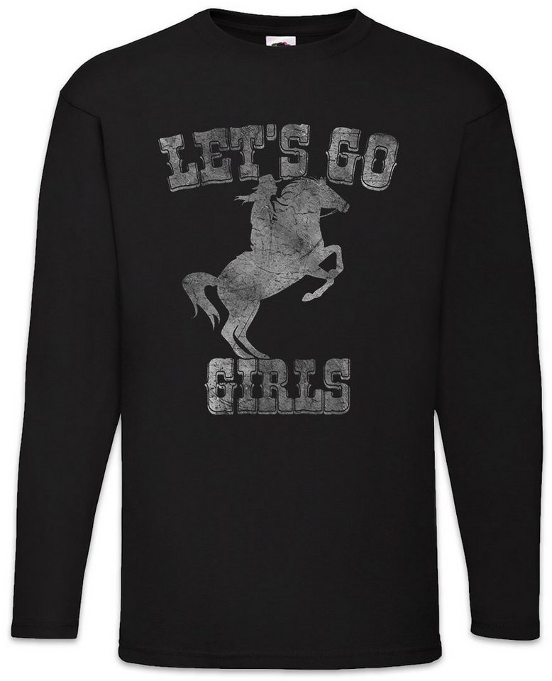 Urban Backwoods Langarmshirt Let's Go Girls Cowgirl Langarm T-Shirt Country Horse Western Pferd Hut (1-tlg) Sport Rider Reiten Reitsport von Urban Backwoods