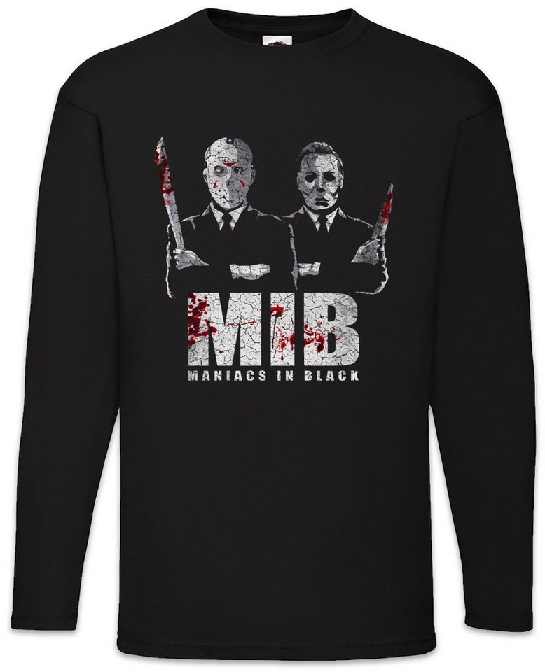 Urban Backwoods Langarmshirt Maniacs In Black Langarm T-Shirt Men Jason Halloween Horror Friday (1-tlg) Freitag Voorhees the 13th von Urban Backwoods