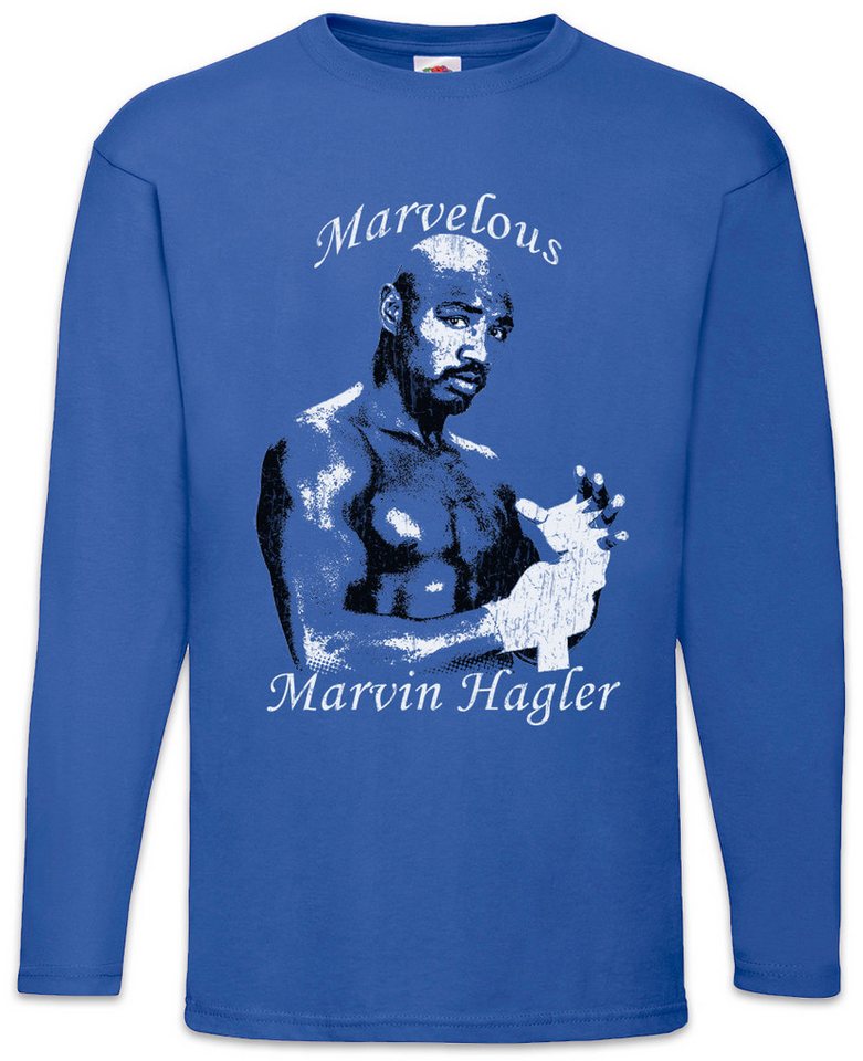 Urban Backwoods Langarmshirt Marvelous Marvin Langarm T-ShirtBoxen Boxer Boxing Hagler Sport (1-tlg) Ikone Icon Club Box von Urban Backwoods