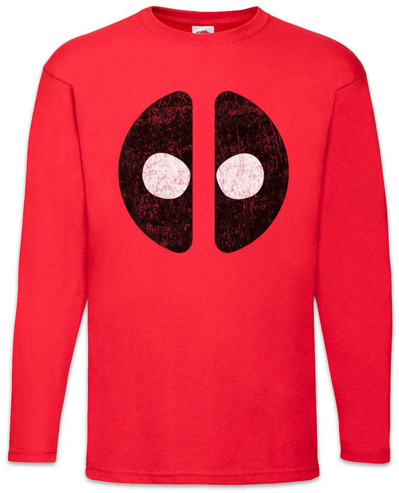 Urban Backwoods Langarmshirt Mutant Mask Langarm T-Shirt Symbol Superhero Comic Movie Logo Sign (1-tlg) Deadpool Kult Maske Reynolds von Urban Backwoods