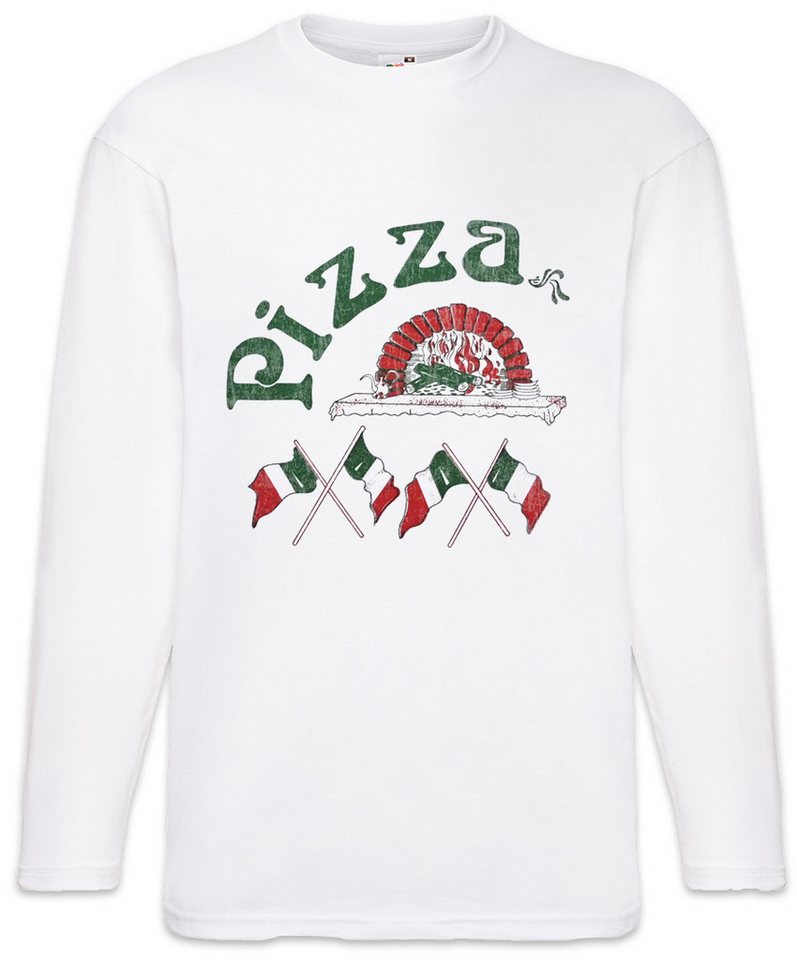 Urban Backwoods Langarmshirt Pizza Symbol Langarm T-Shirt Italia Fun Italien Symbol Zeichen Logo (1-tlg) Sign Pizzabäcker Pizzeria Maker von Urban Backwoods