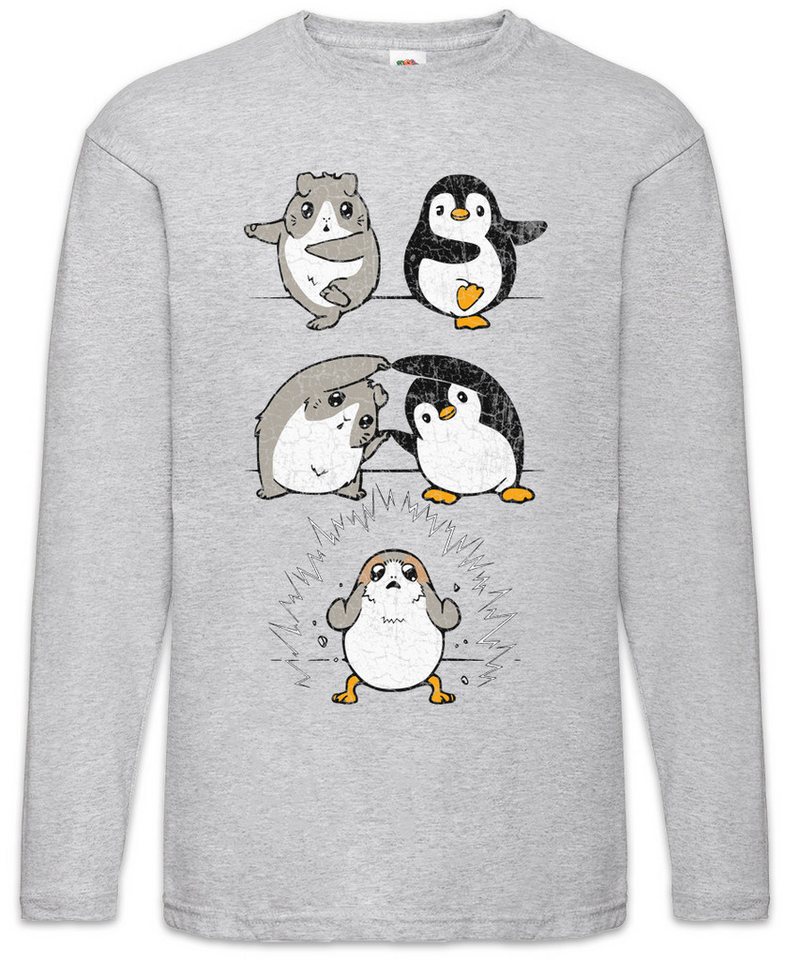 Urban Backwoods Langarmshirt Porg Fusion Langarm T-Shirt Penguin Pinguin Hamster Fun Geek Nerd Gift (1-tlg) Wars Cute Spaß Geschenk von Urban Backwoods