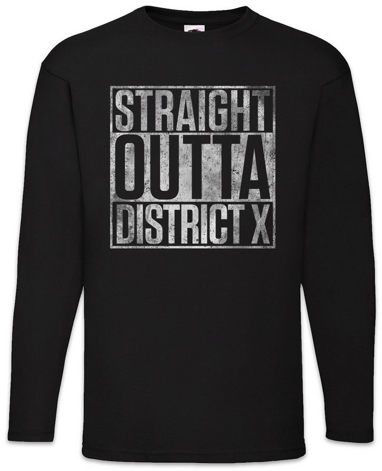 Urban Backwoods Langarmshirt Straight Outta District X Langarm T-Shirt New X Fun TV Series Men Show (1-tlg) Series Elixir Icarus Prodigy von Urban Backwoods
