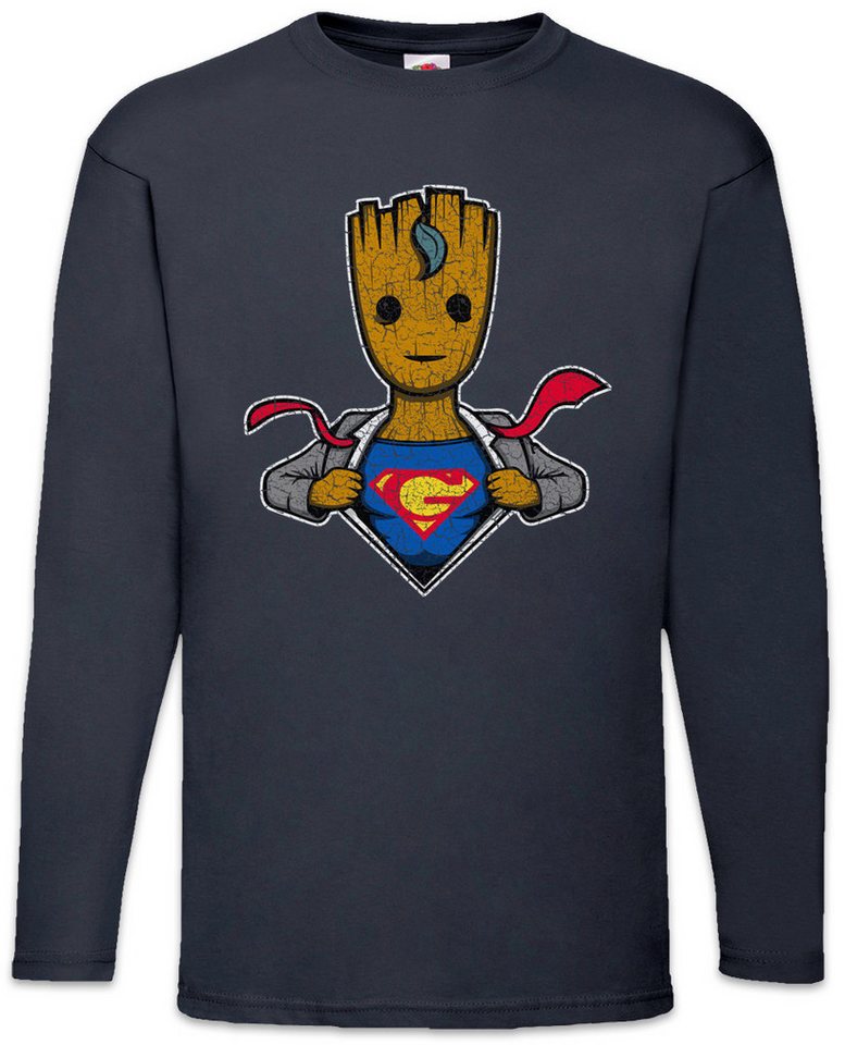 Urban Backwoods Langarmshirt Super Groot Langarm T-Shirt The Kult Fun Man Guardians Tree Galaxy Of (1-tlg) S Movie Comic Baum von Urban Backwoods