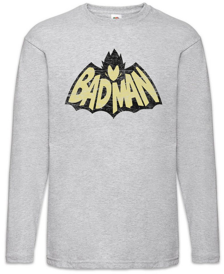 Urban Backwoods Langarmshirt Vegeta Bad Langarm T-Shirt Anime Dragon Manga Man Ball Son Super Z (1-tlg) Goku Saiyajin Crossover Batman von Urban Backwoods