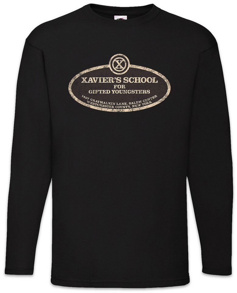 Urban Backwoods Langarmshirt Xavier's School For Gifted Youngsters Langarm T-Shirt Professor X Logo (1-tlg) Schule Men Mutants Wolverine von Urban Backwoods