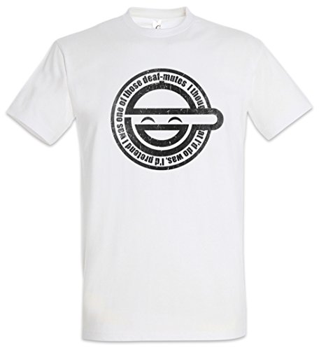 Urban Backwoods Laughing Man Herren T-Shirt Weiß Größe L von Urban Backwoods