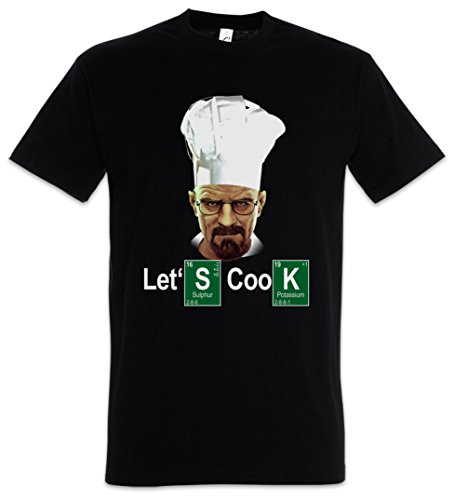 Urban Backwoods Let's Cook Chef Herren T-Shirt Schwarz Größe XL von Urban Backwoods