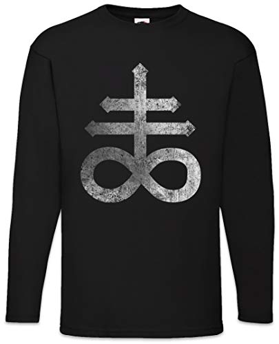 Urban Backwoods Leviathan Cross Herren Langarm T-Shirt Schwarz Größe L von Urban Backwoods