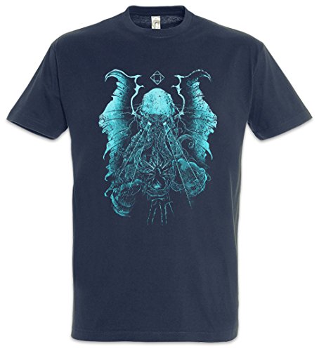 Urban Backwoods Lightning Cthulhu Herren T-Shirt Blau Größe XL von Urban Backwoods