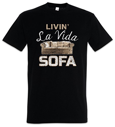 Urban Backwoods Livin La Vida Sofa Herren T-Shirt Schwarz Größe XL von Urban Backwoods