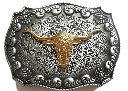 Urban Backwoods Longhorn VI Gürtelschnalle für Wechselgürtel Buckle von Urban Backwoods