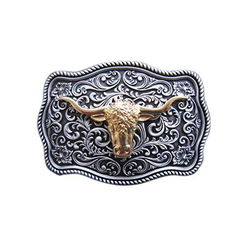 Urban Backwoods Longhorn VIII Gürtelschnalle für Wechselgürtel Buckle von Urban Backwoods