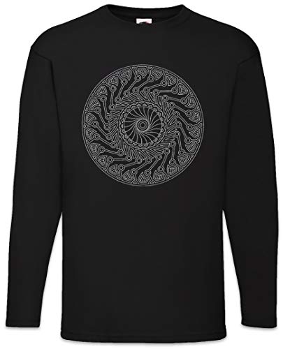 Urban Backwoods Mandala III Herren Langarm T-Shirt Schwarz Größe 2XL von Urban Backwoods