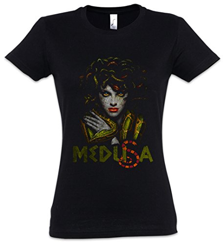 Urban Backwoods Medusa Damen T-Shirt Schwarz Größe S von Urban Backwoods