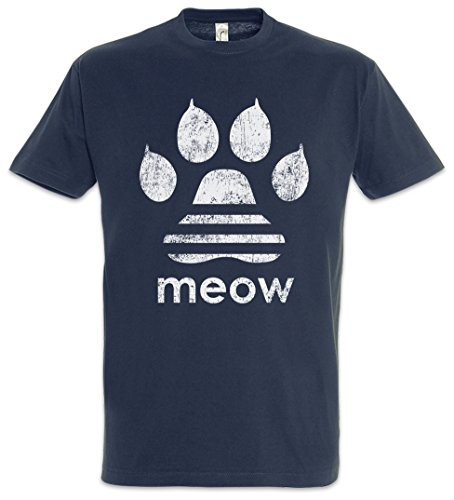 Urban Backwoods Meow Herren T-Shirt Blau Größe M von Urban Backwoods